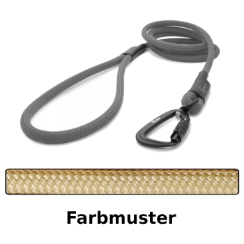 klassische Hundeleine TWIST - M - 175cm - beige